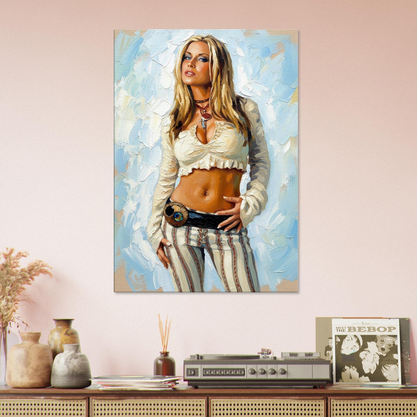 Anastacia, Oil Paint Style Print, Canvas, Poster, Wall art