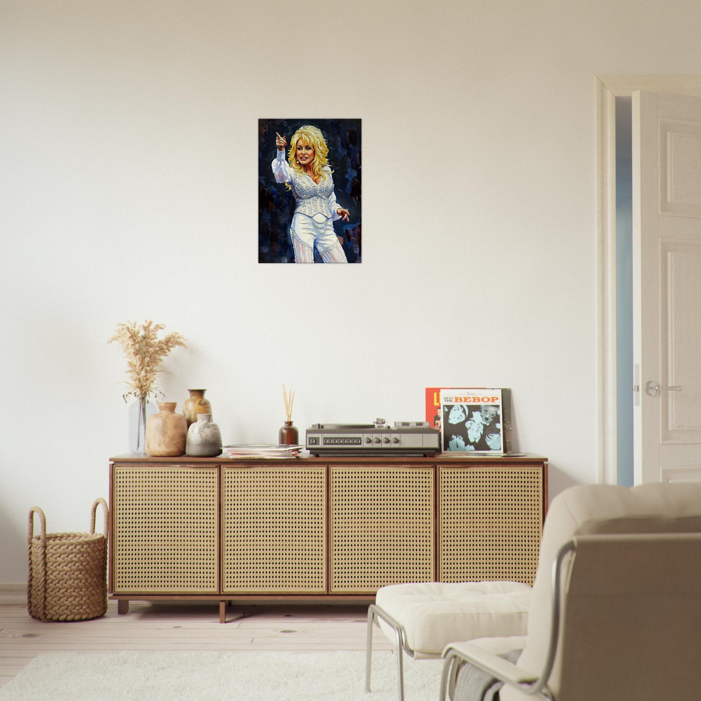 Dolly Parton, Oil Painting Style Print, Canvas, Poster Wall art