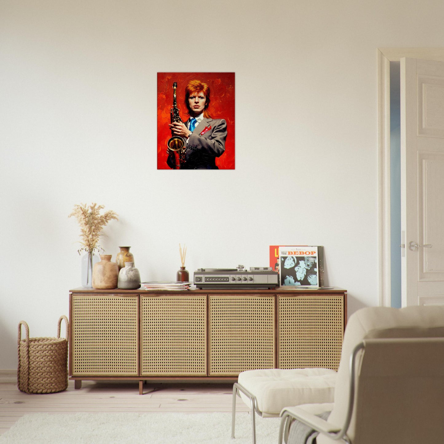 David Bowie, Ziggy, Oil Paint Style Print, Canvas, Poster, Wall art