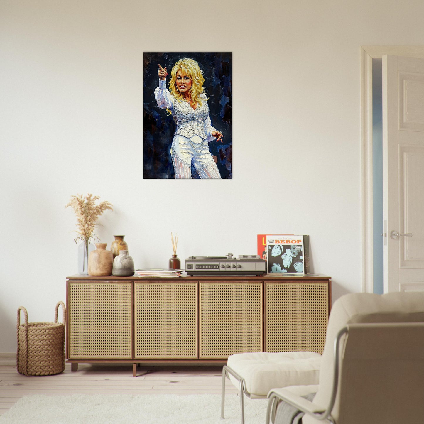 Dolly Parton, Oil Painting Style Print, Canvas, Poster Wall art