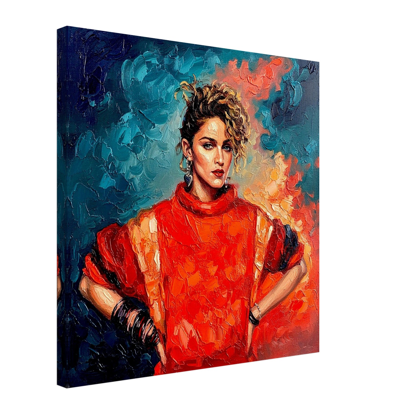Madona, Oil Paint Style Print, Canvas, Poster, Wall art
