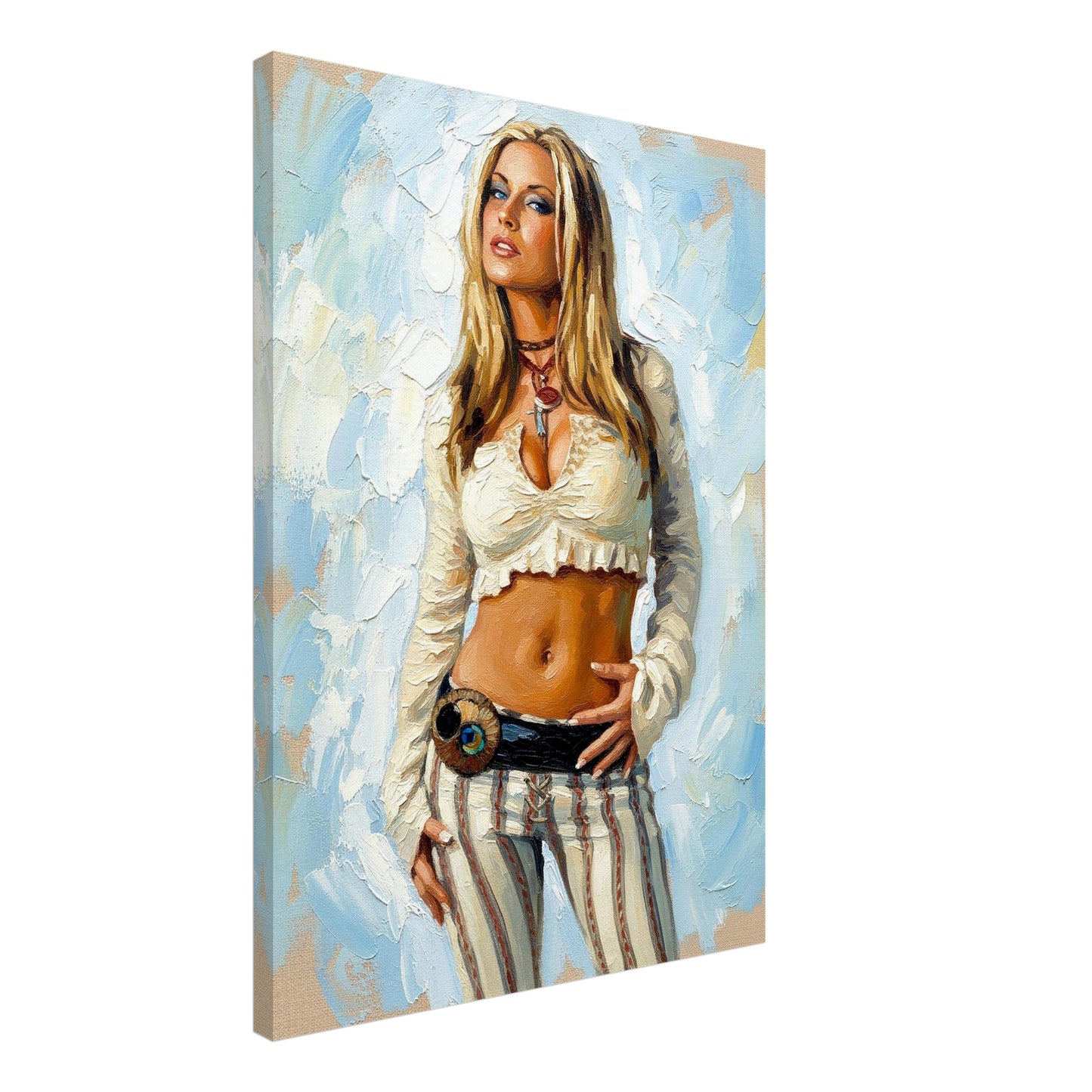 Anastacia, Oil Paint Style Print, Canvas, Poster, Wall art