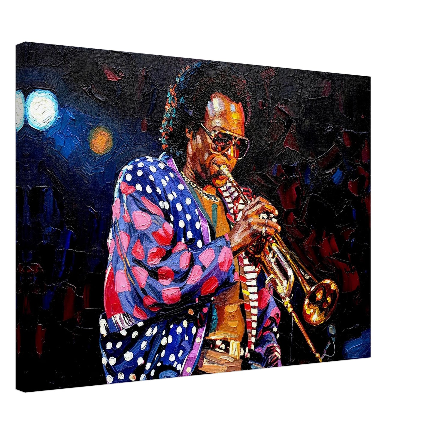 Miles Davis, Oil Paint Style Print, Canvas, Poster Wall art