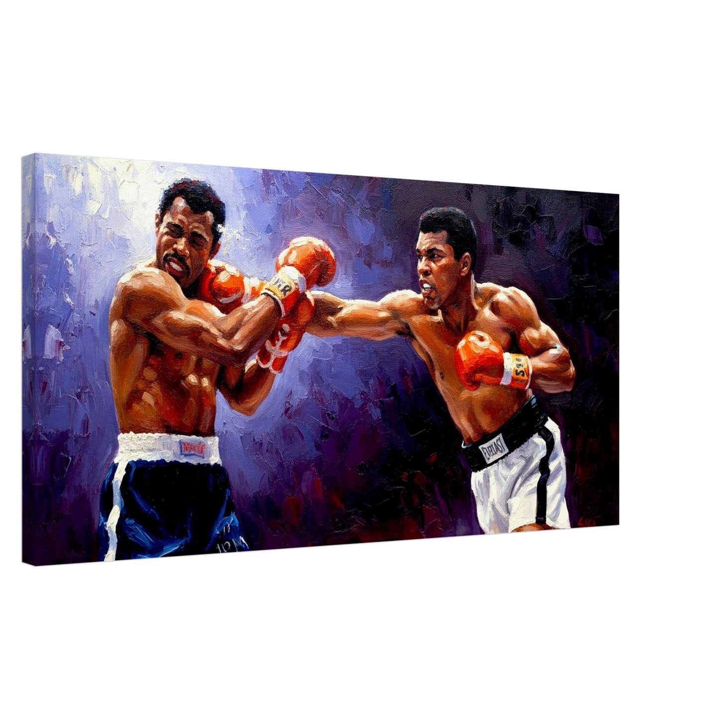 Muhammad Ali vs Ken Norton 1973, Oil Paint Style Print Canvas