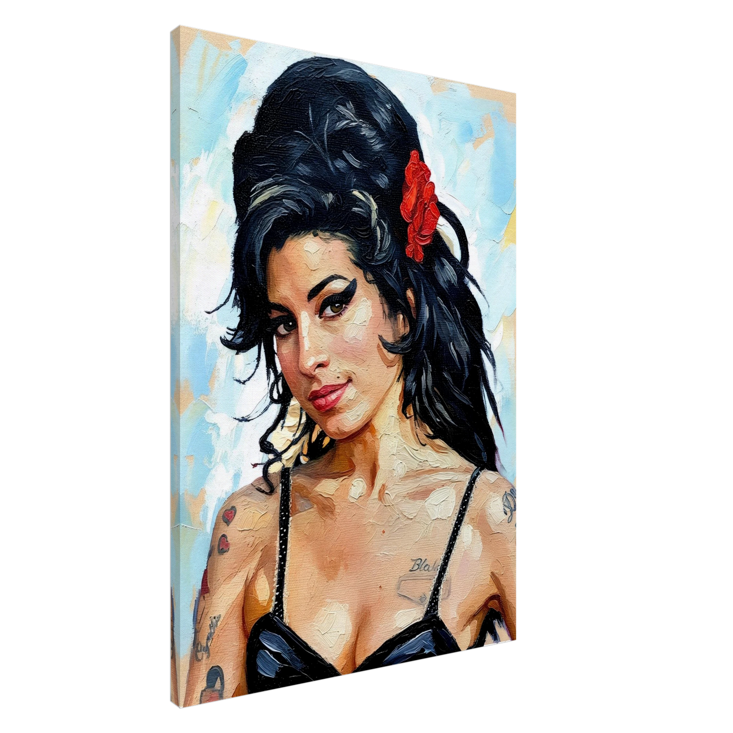 Amy Winehouse Oil Paint Style Print on Canvas Wall art