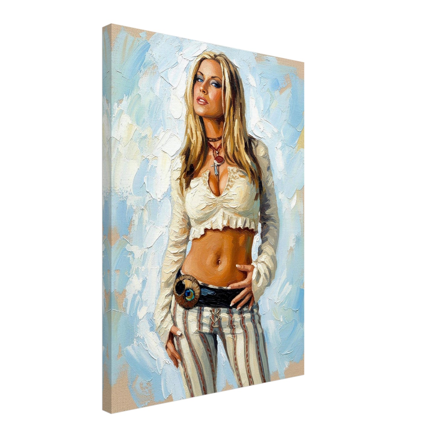 Anastacia, Oil Paint Style Print, Canvas, Poster, Wall art