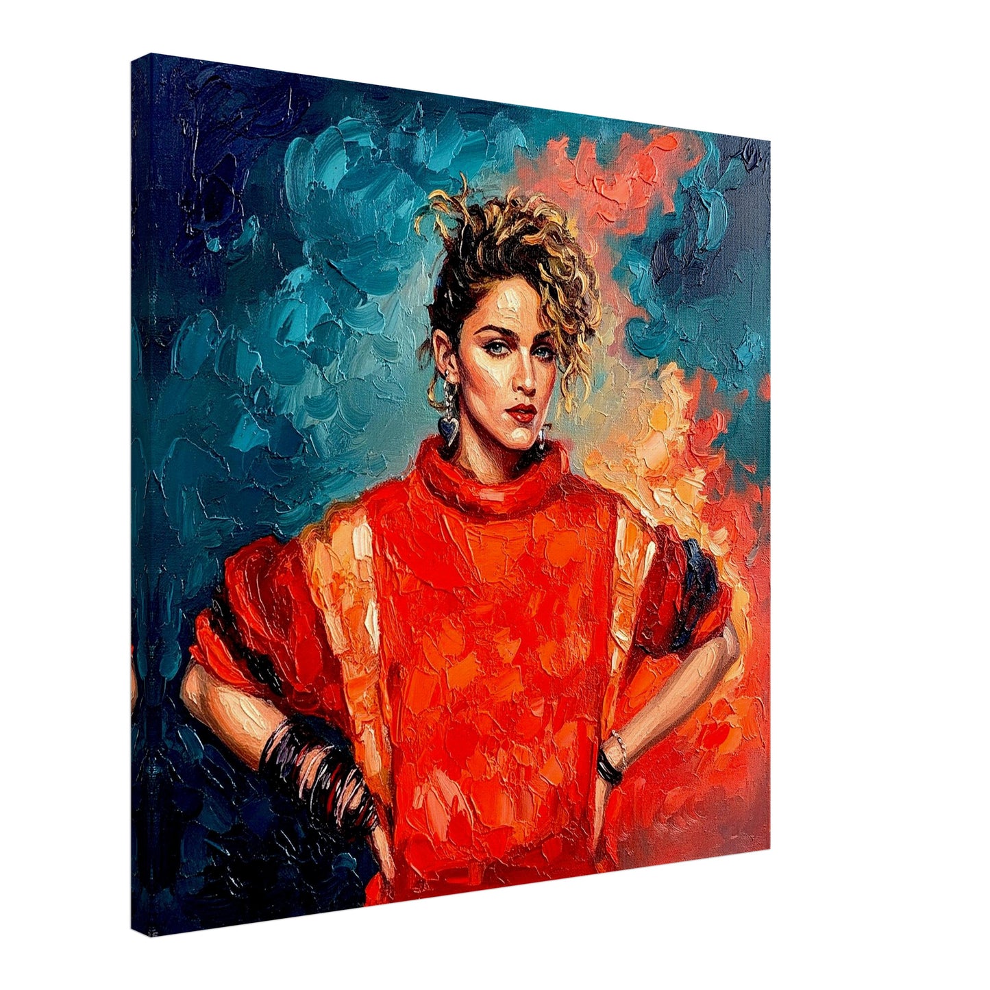 Madona, Oil Paint Style Print, Canvas, Poster, Wall art