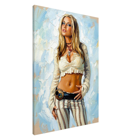 Anastacia, Oil Paint Style Print, Canvas, Poster, Wall art