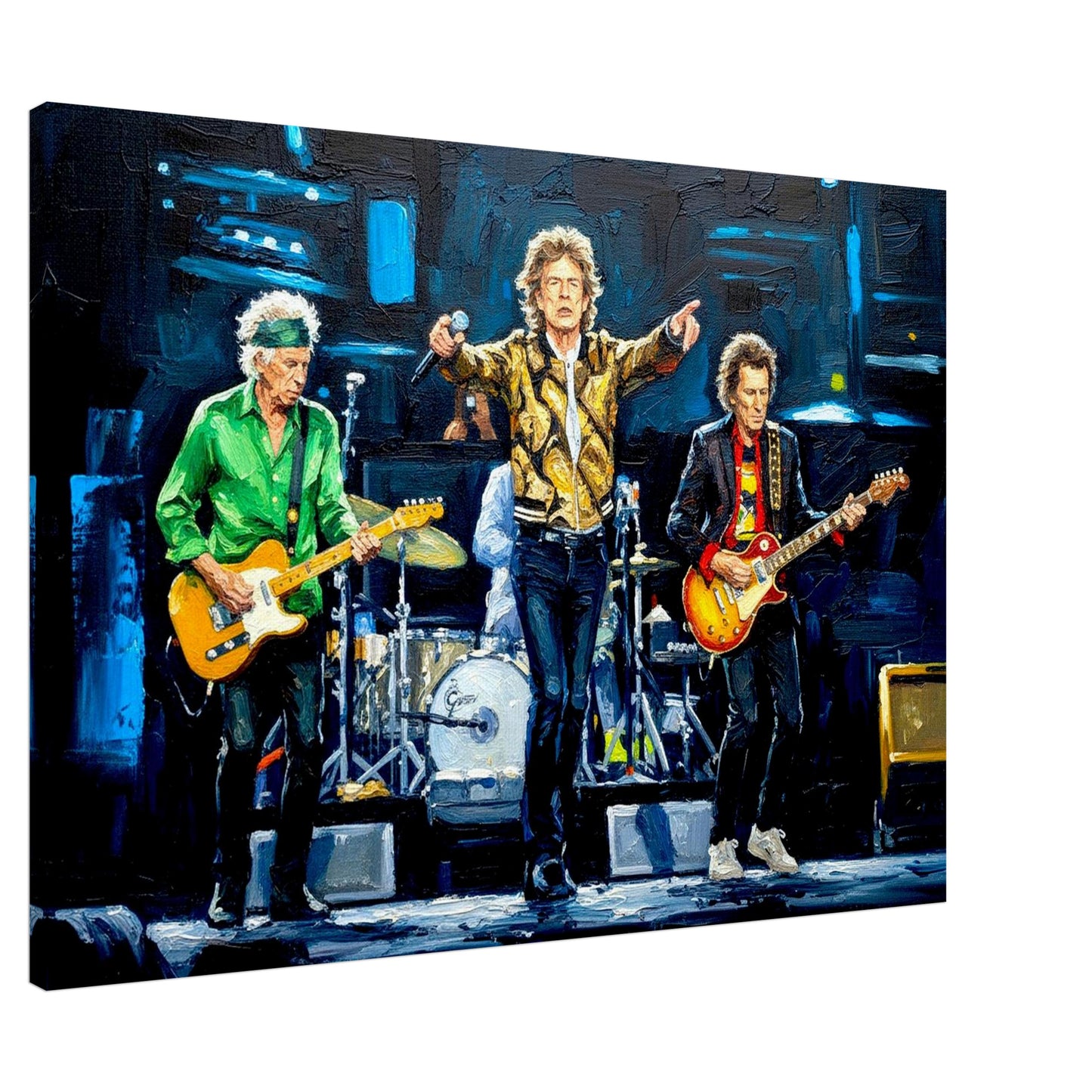 Rolling Stones, oil paint style Print, Wall art