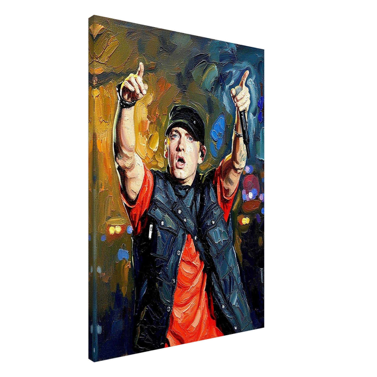 Eminem, Oil Painting Style Print, Canvas, Poster, Wall art