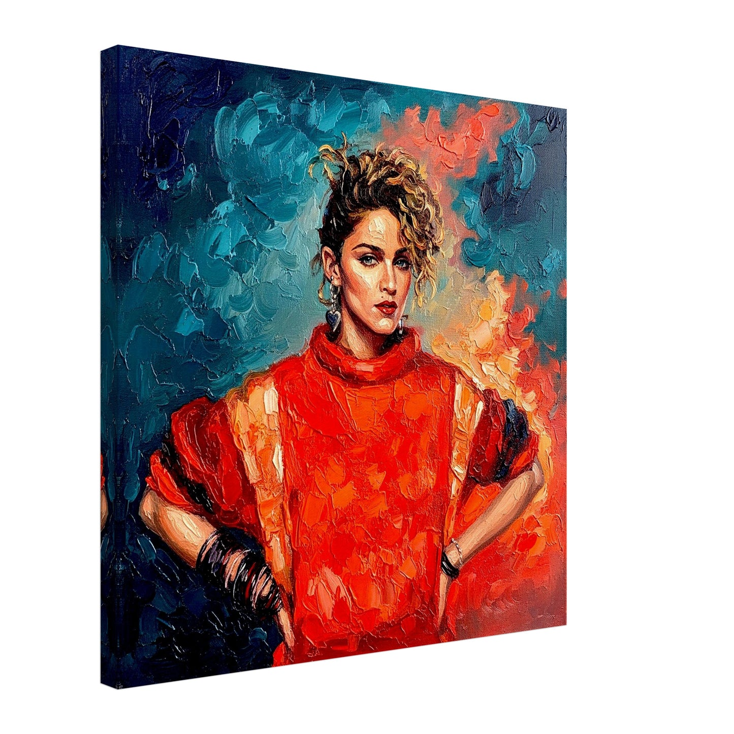 Madona, Oil Paint Style Print, Canvas, Poster, Wall art