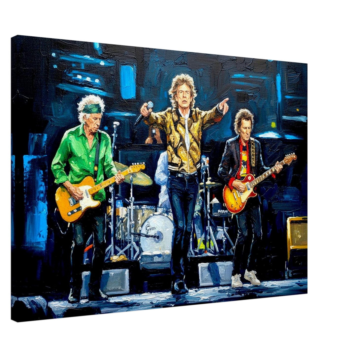 Rolling Stones, oil paint style Print, Wall art
