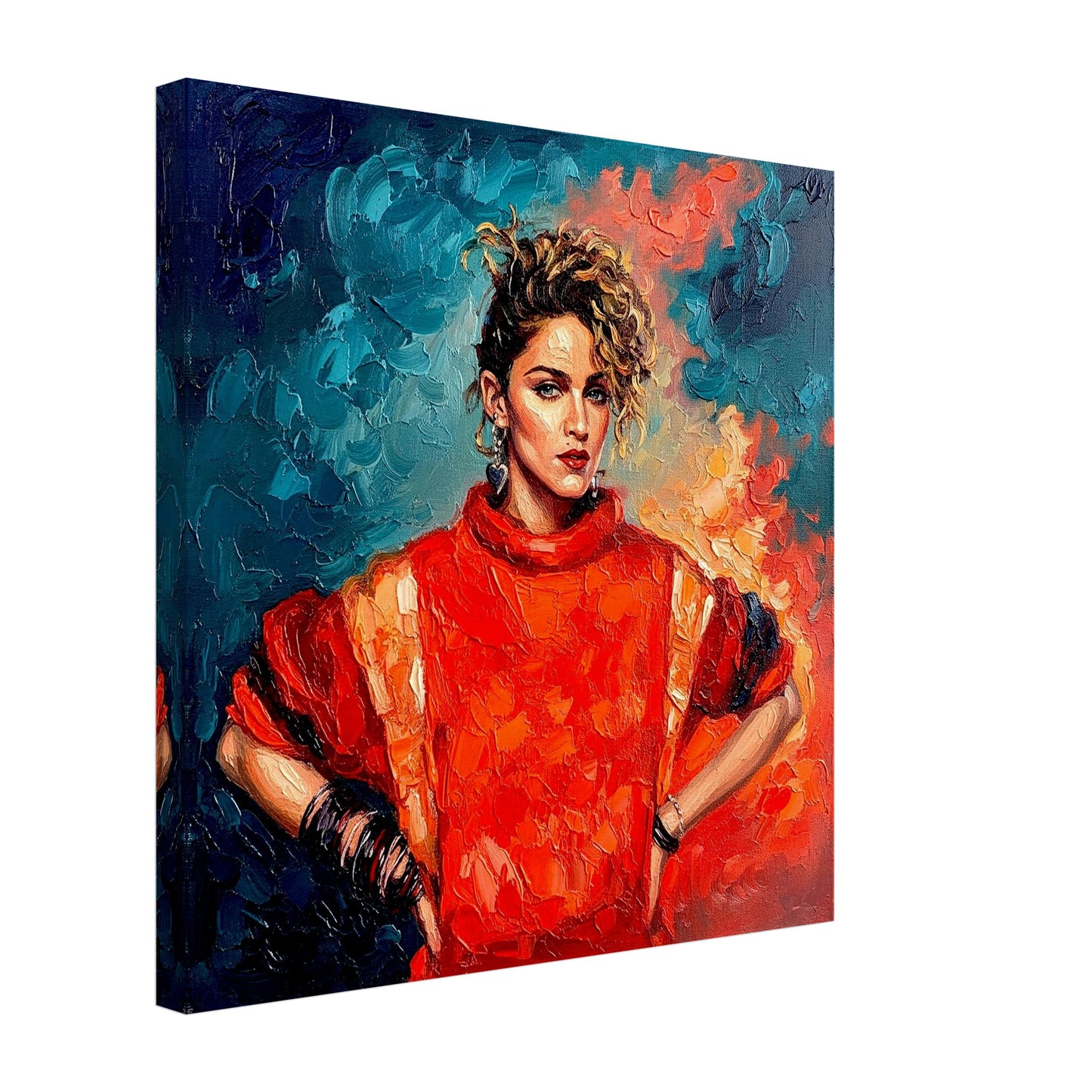 Madona, Oil Paint Style Print, Canvas, Poster, Wall art