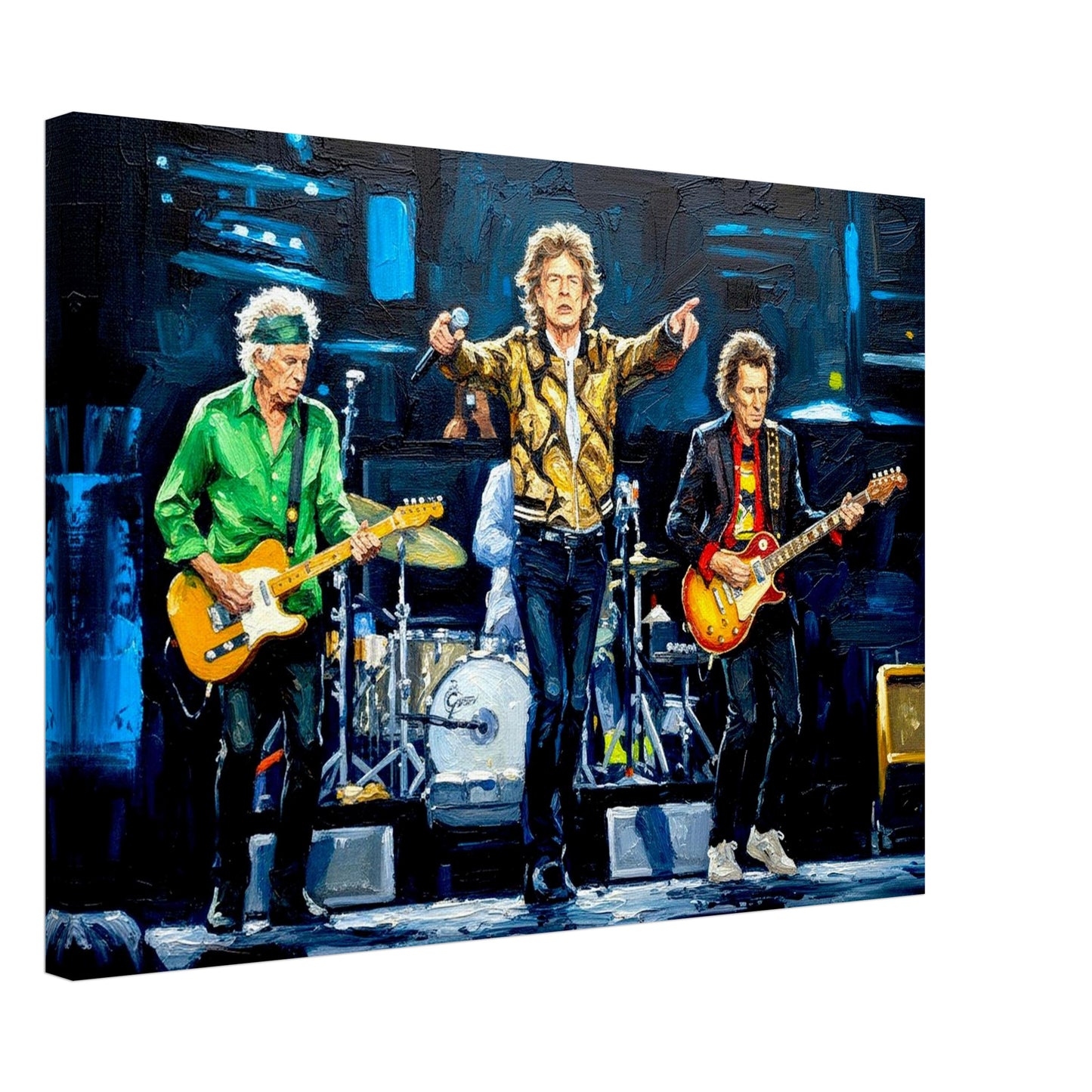 Rolling Stones, oil paint style Print, Wall art