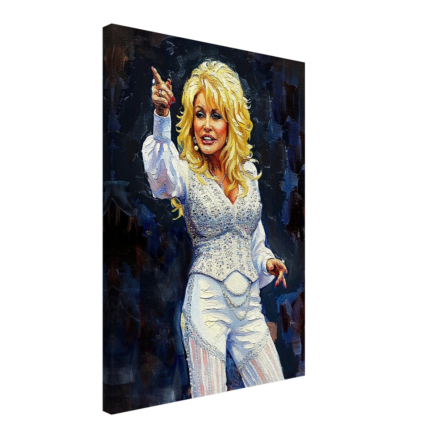 Dolly Parton, Oil Painting Style Print, Canvas, Poster Wall art