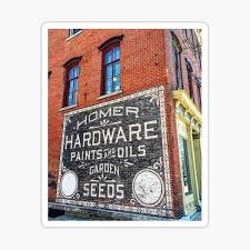 White Brick Wall, Original Ghost Sign, Southern Rose, Blountville, TN, Wallpaper Sticker