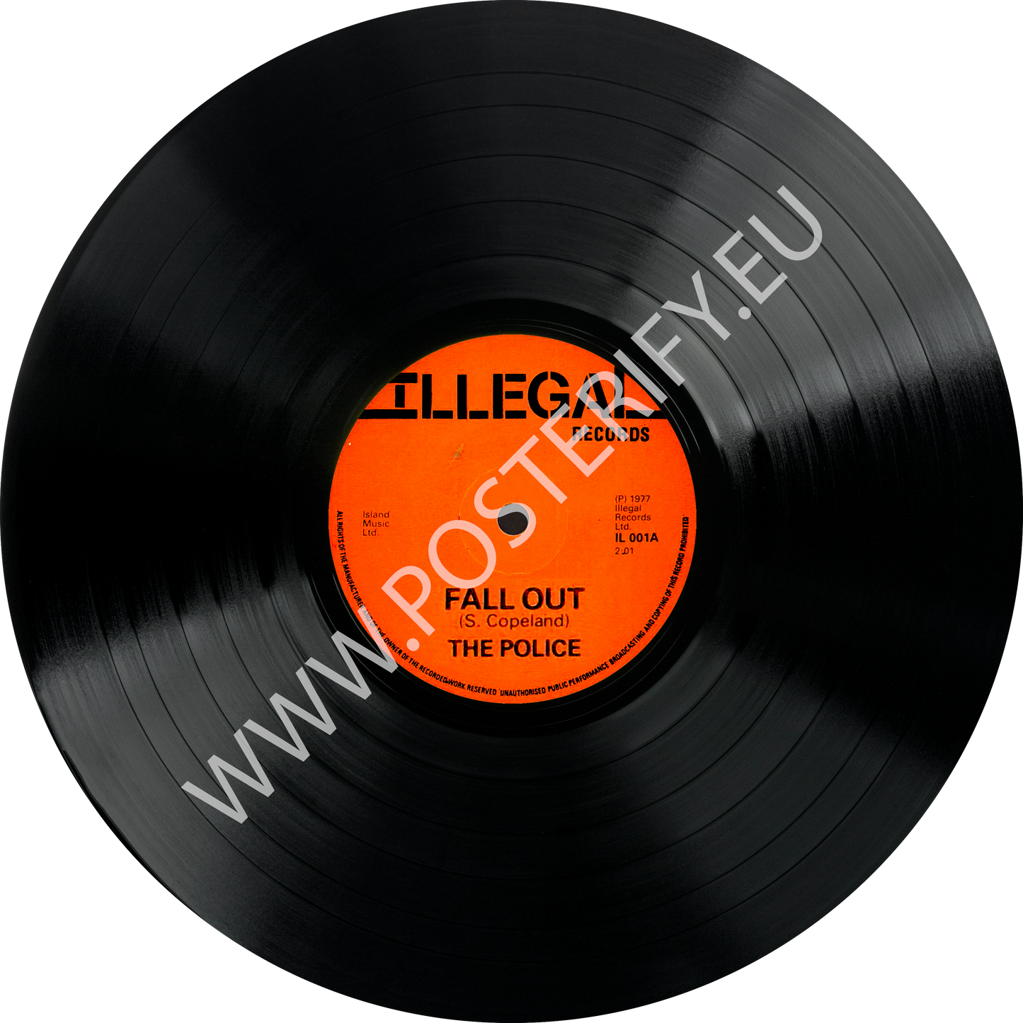 The Police Fall Out Vinyl Record Round Mat