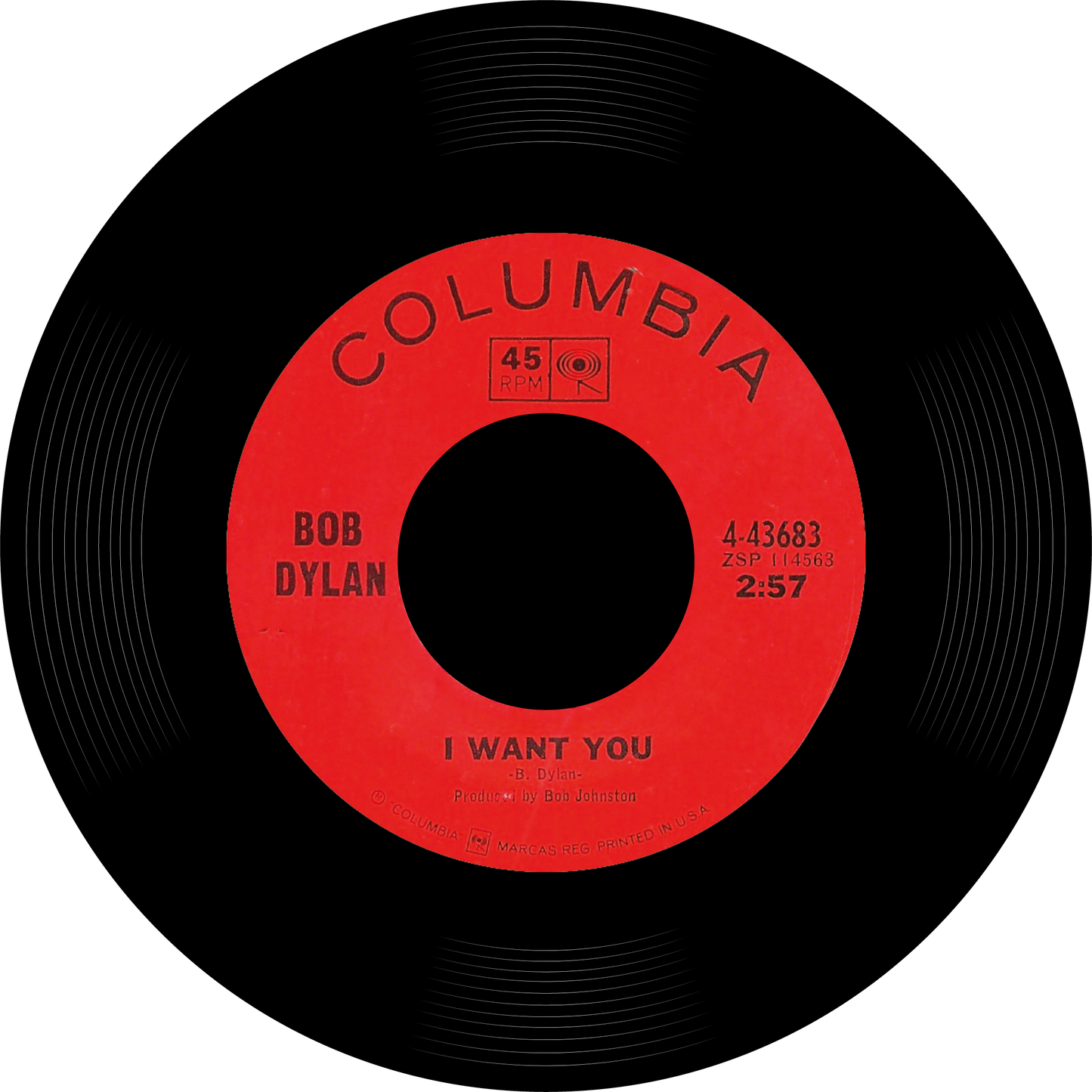Bob Dylan, I want You, Vinyl Record mat