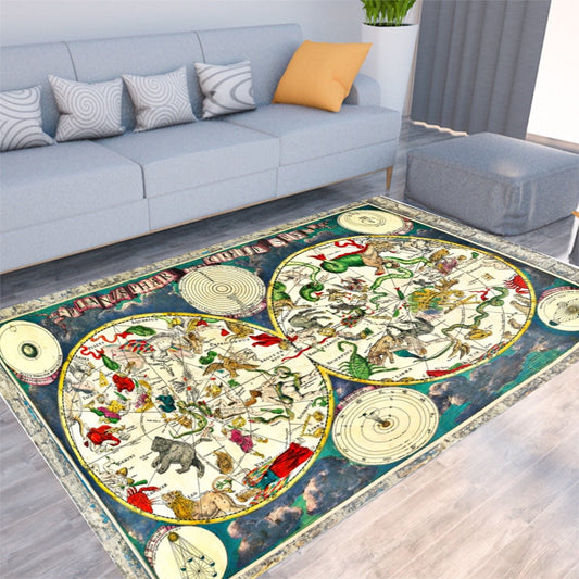 A celestial map by the Dutch cartographer Frederik de Wit, anno 1670, Floor Mat - Posterify