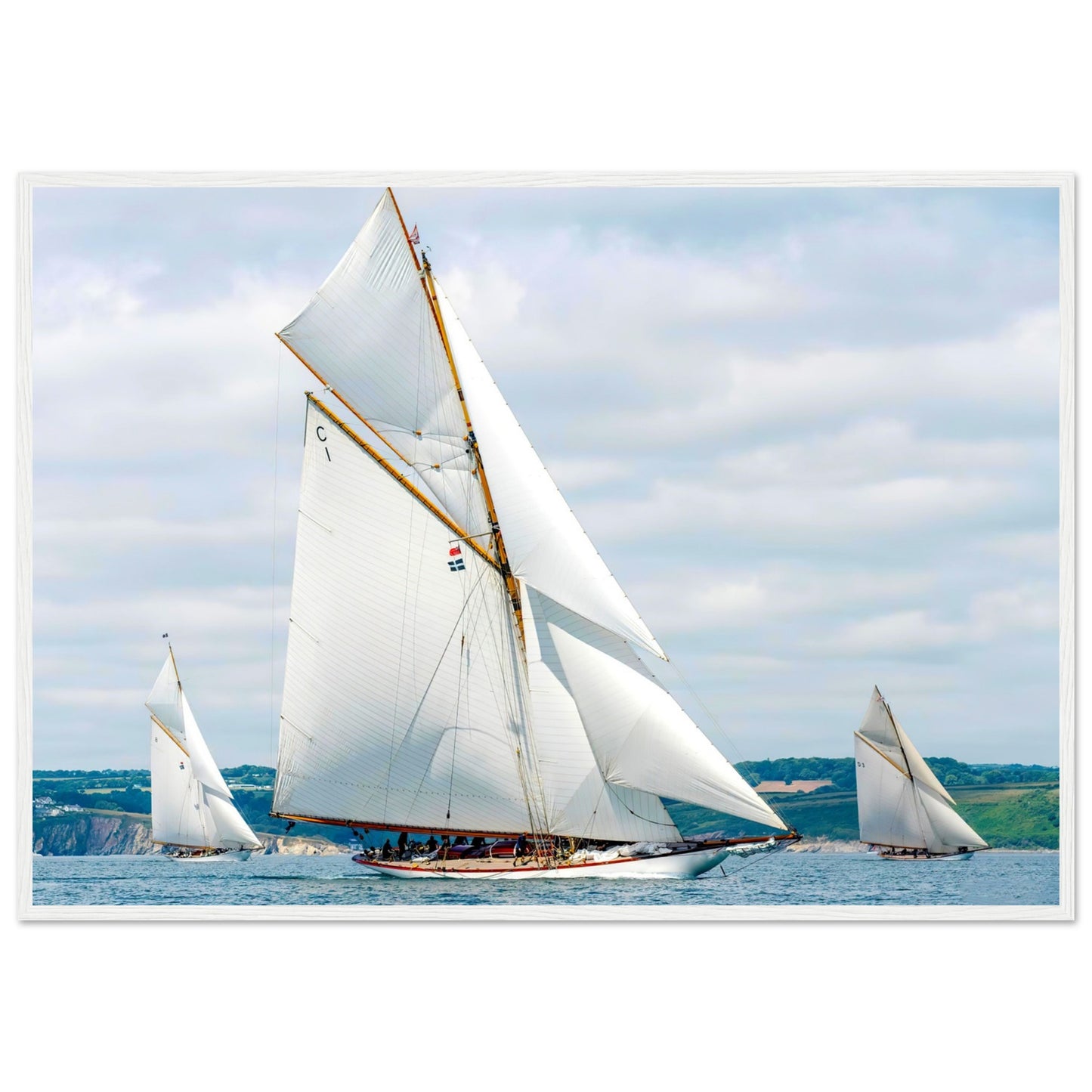 Classic Sail race by Posterify Design - Premium Matte Paper Wooden Framed Poster - Posterify