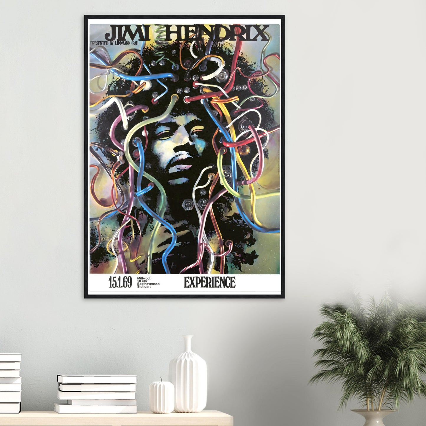 Vintage Poster Jimi Hendrix on Premium Matte Paper - Posterify