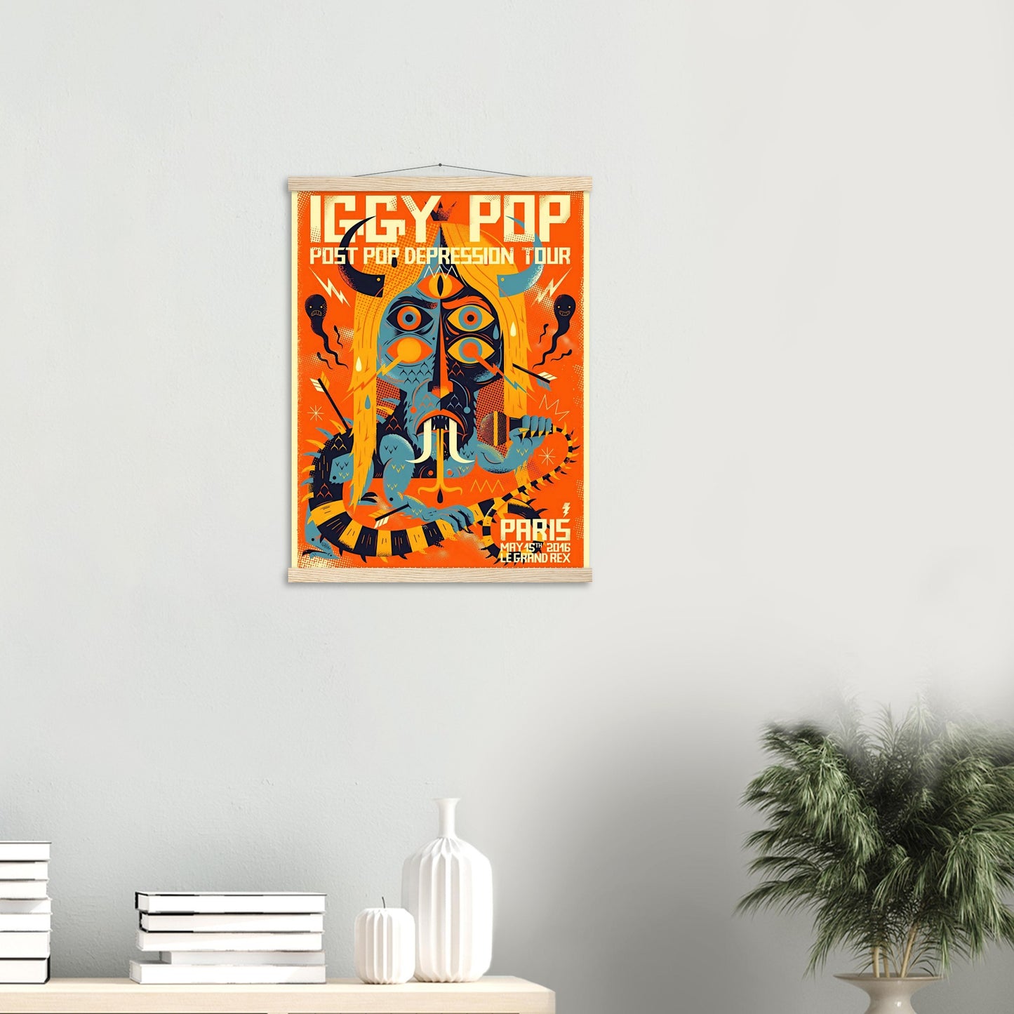 Iggy Pop Vintage Poster Reprint on Premium Matte Paper - Posterify