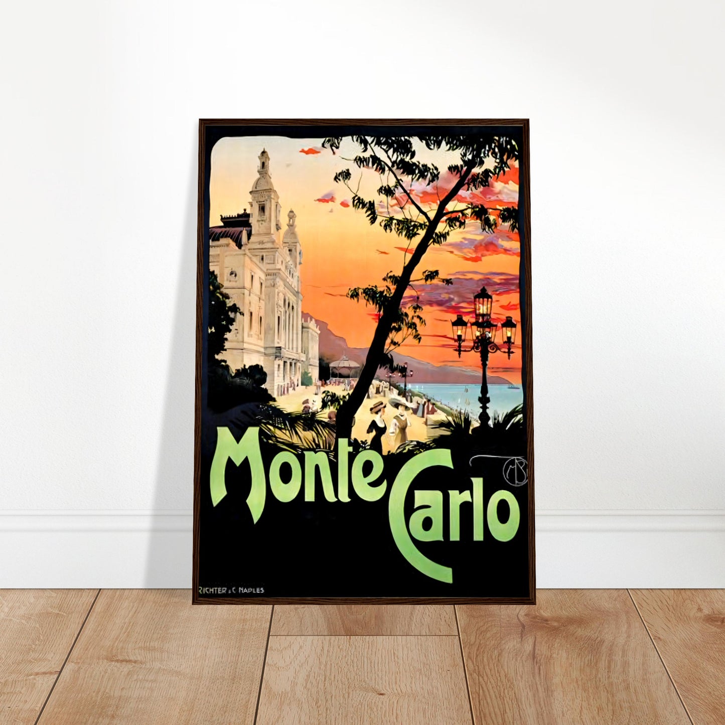 Monte Carlo Vintage Poster Reprint on Premium Matte Paper - Posterify