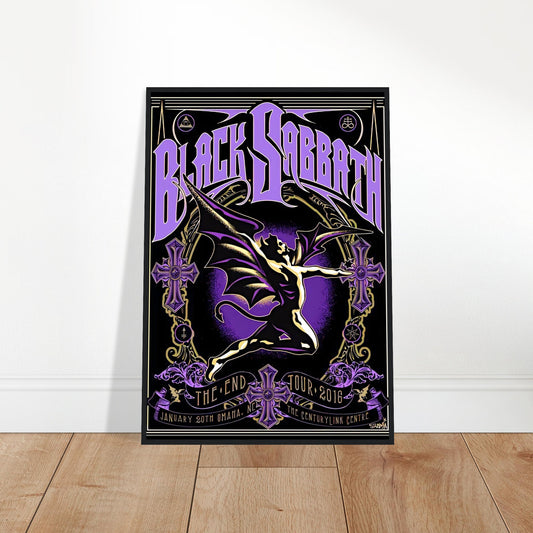 Black Sabbath Vintage Poster Reprint on Premium Matte Paper - Posterify