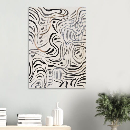 Canvas Print with line drawing by Posterify Design - Posterify