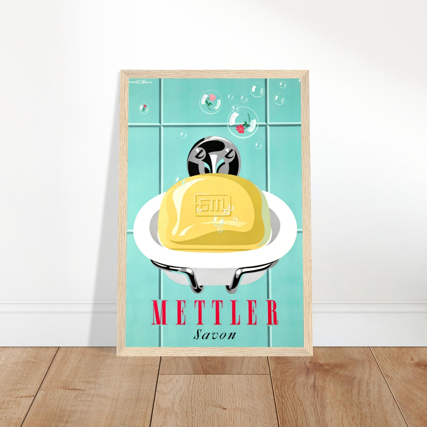 Wall artVintage Poster Reprint, Mettler Soap, Wall Art on Premium Paper - Posterify