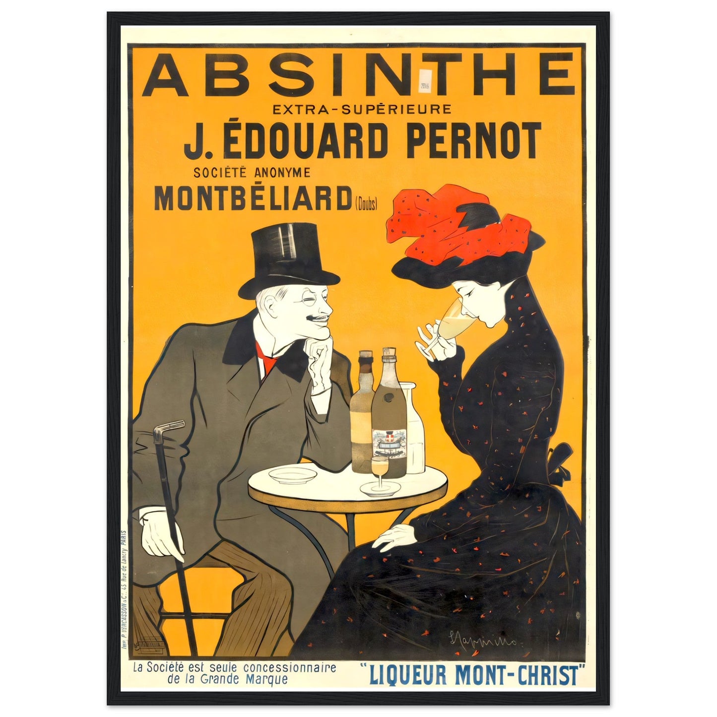 Absinthe Vintage poster reprint on Premium Matte Paper - Posterify