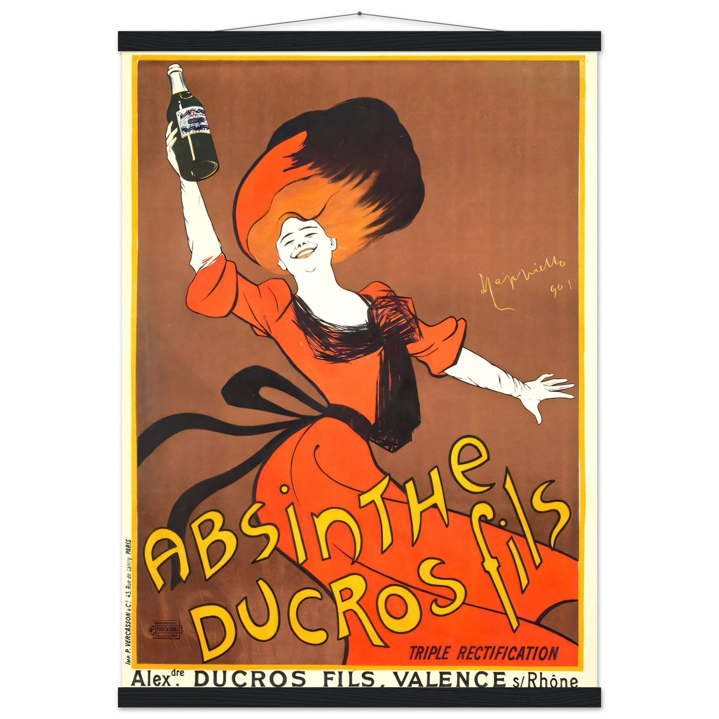 Absinthe Vintage poster reprint on Premium Matte Paper - Posterify