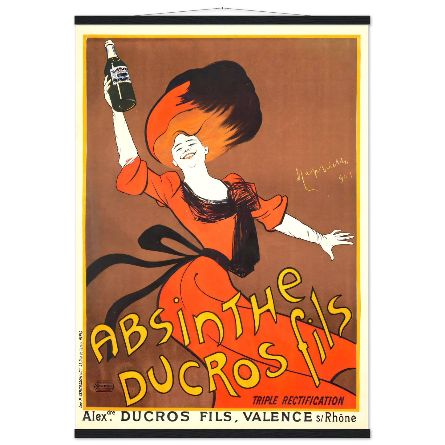 Absinthe Vintage poster reprint on Premium Matte Paper - Posterify