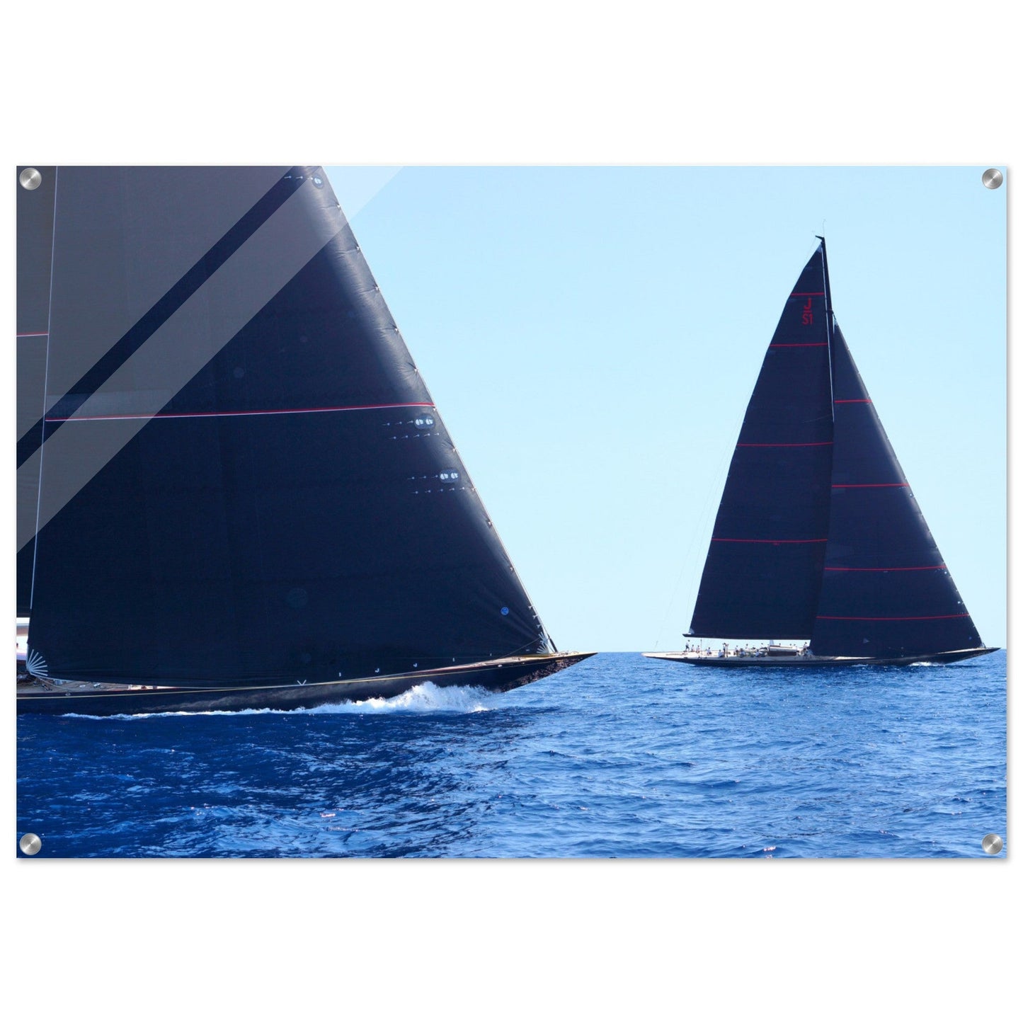 Acrylic HQ Photo Print of J - class Svea and Velsheda 70X100cm - Posterify