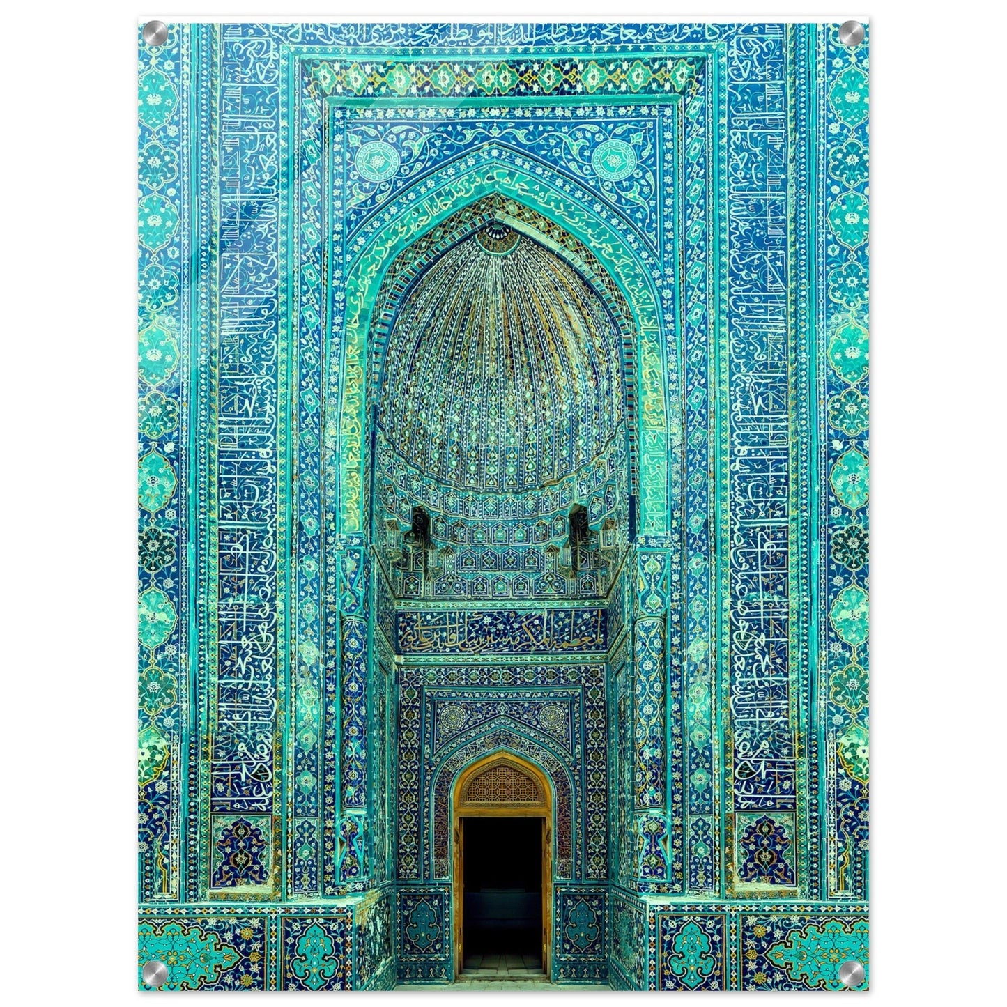 Acrylic Print 'Gate to Paradise' Mosque Uzbek Persia - Posterify