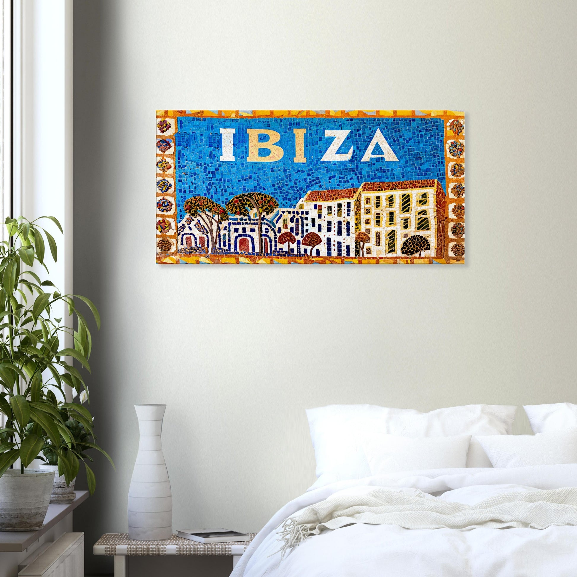 Canvas Print of Ibiza, Spain, Roman Mosaic by Posterify Design - Posterify