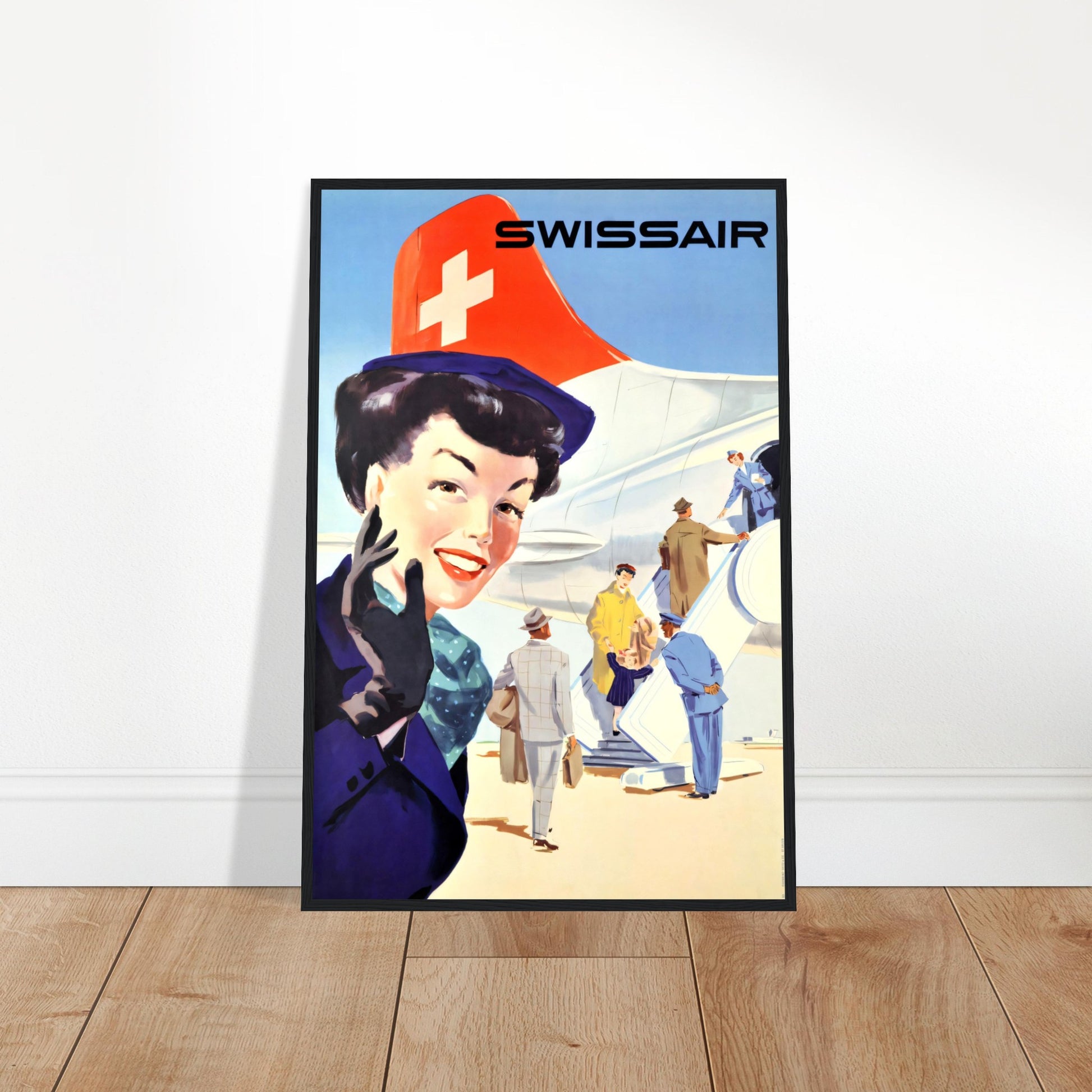 Vintage Poster Reprint, Swizz Air, Wall Art on Premium Paper - Posterify