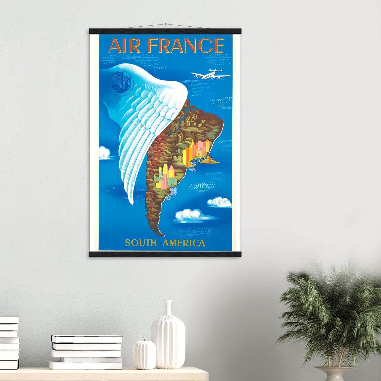 Air France Retro Art Print on Premium Matte Paper - Posterify