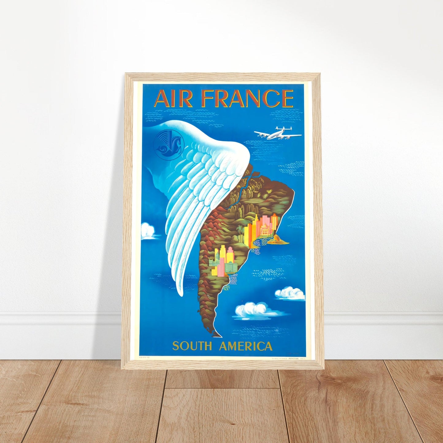 Air France Retro Art Print on Premium Matte Paper - Posterify