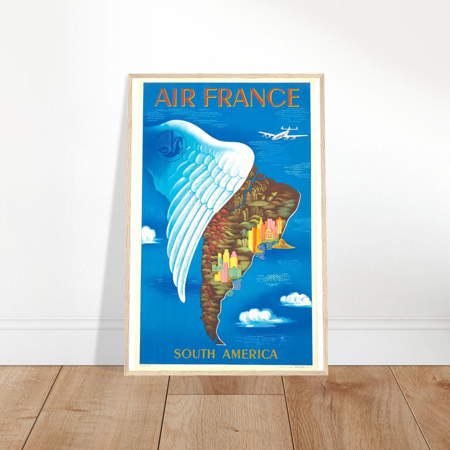 Air France Retro Art Print on Premium Matte Paper - Posterify