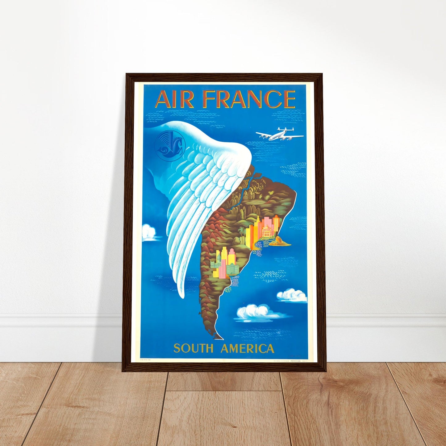 Air France Retro Art Print on Premium Matte Paper - Posterify