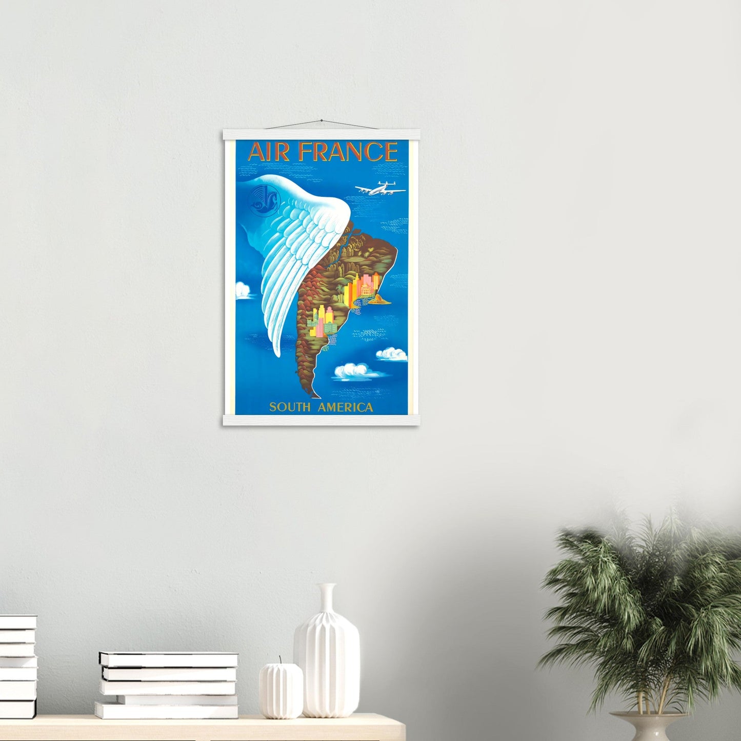 Air France Retro Art Print on Premium Matte Paper - Posterify