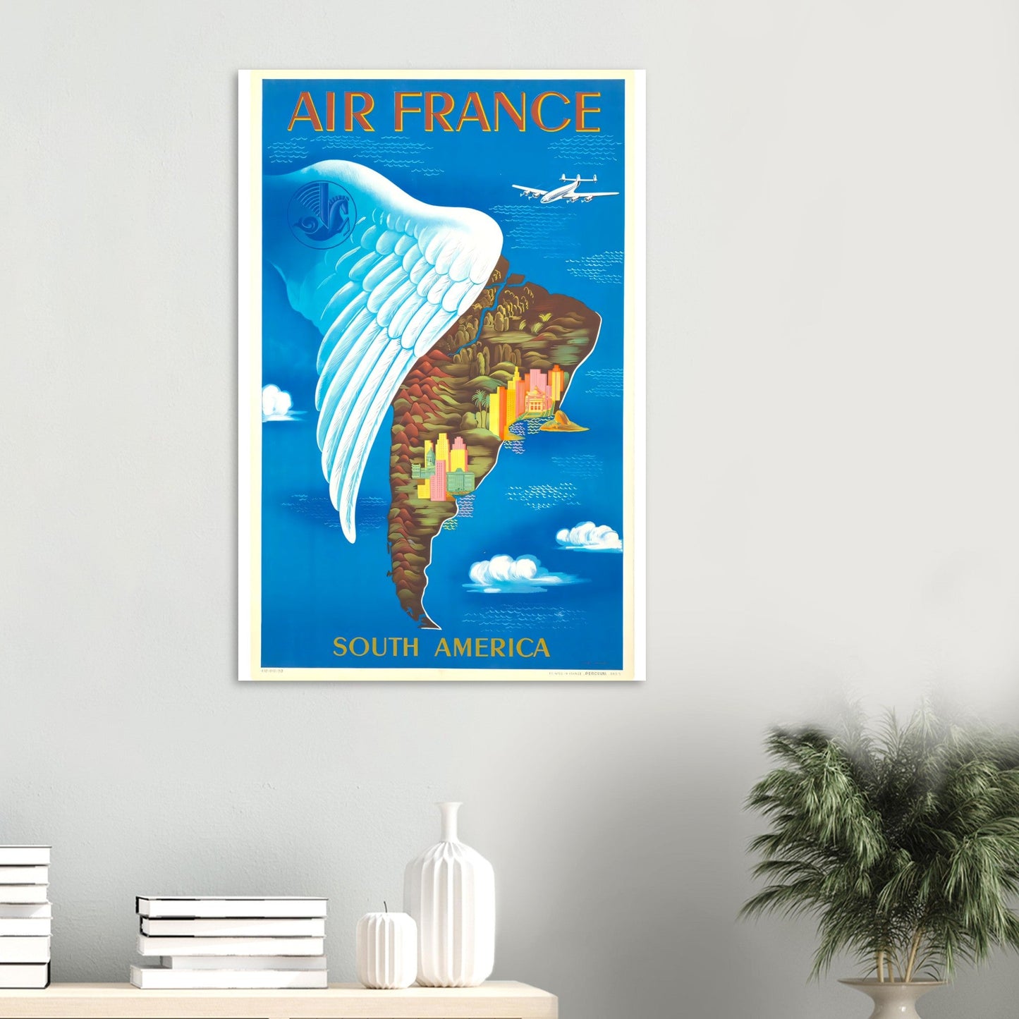 Air France Retro Art Print on Premium Matte Paper - Posterify