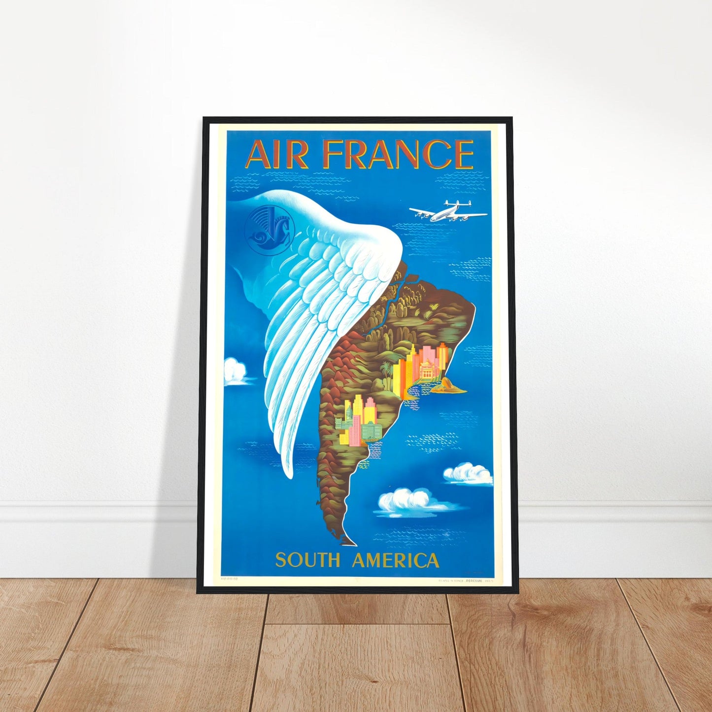 Air France Retro Art Print on Premium Matte Paper - Posterify