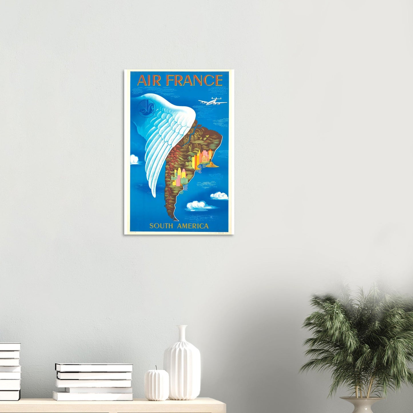 Air France Retro Art Print on Premium Matte Paper - Posterify