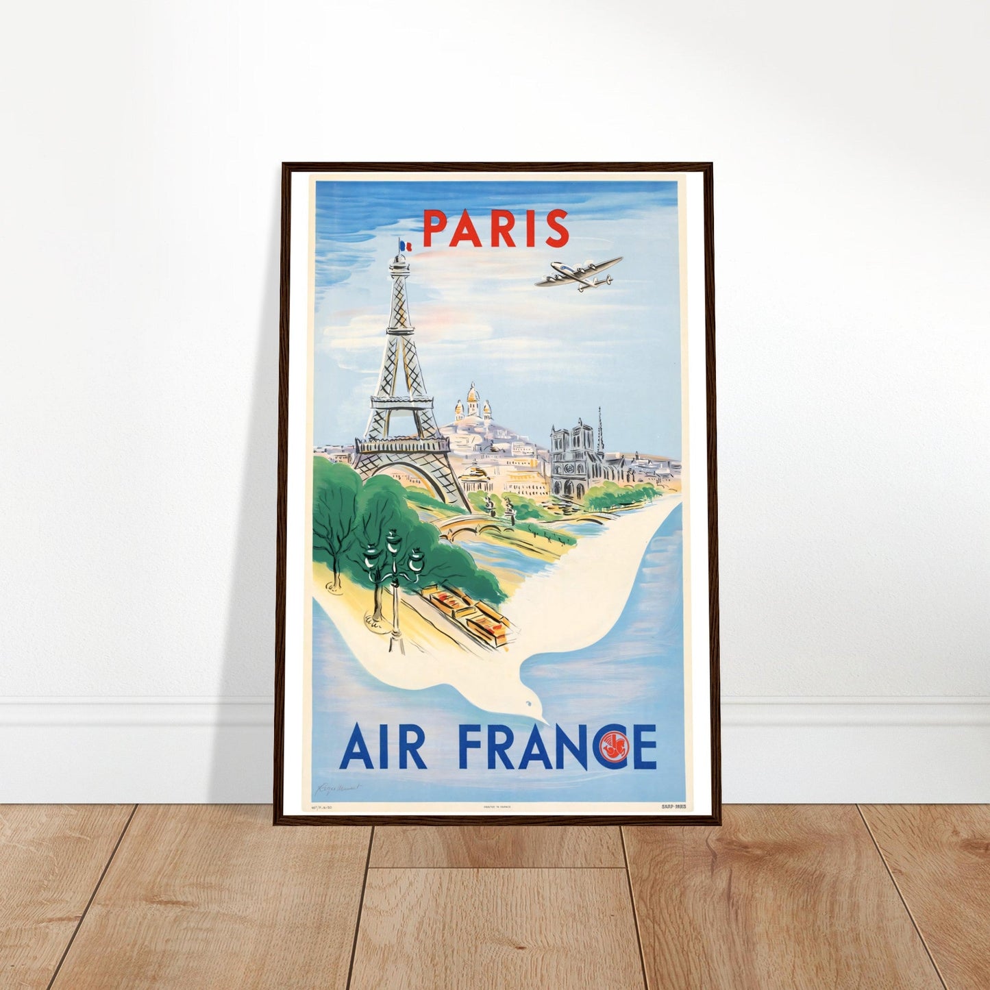 Air France Vintage Poster Reprint on Premium Matte Paper - Posterify