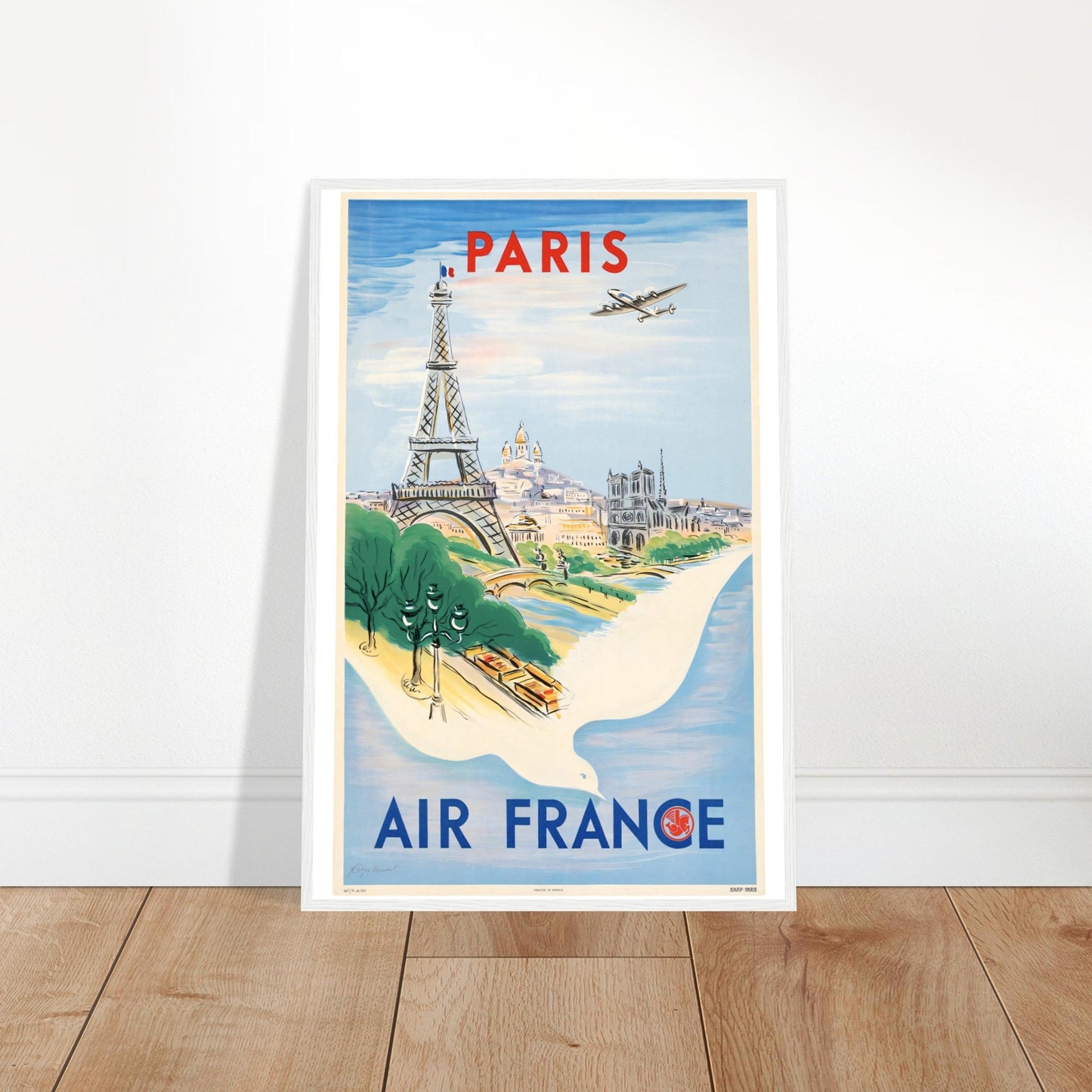 Air France Vintage Poster Reprint on Premium Matte Paper - Posterify