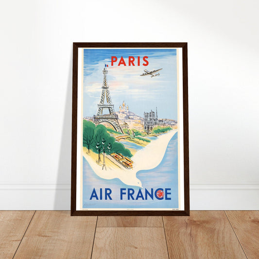 Air France Vintage Poster Reprint on Premium Matte Paper - Posterify