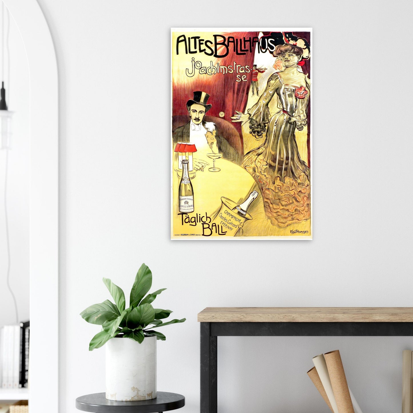 Altes Ballhaus Vintage poster reprint on Premium Matte Paper - Posterify