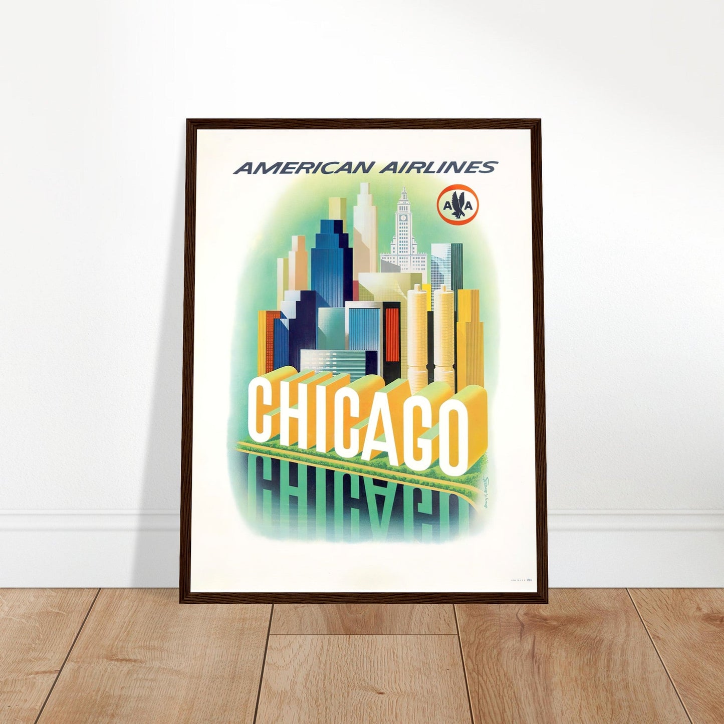 American Airlines Vintage Poster Reprint on Premium Matte Paper - Posterify